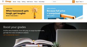 Website bán sách online Chegg