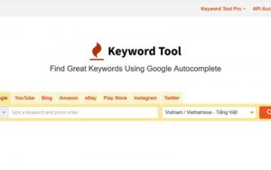 Keywordtool phần mềm seo
