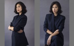 dáng chụp ảnh Profile với kiểu đứng