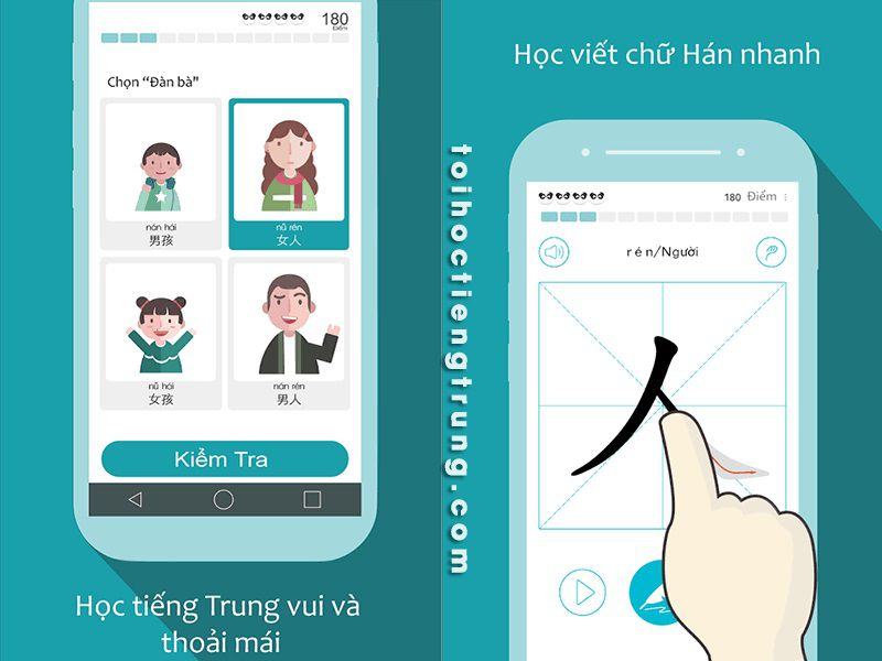 App học từ vựng tiếng Trung Chinese Skill