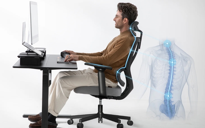 Bỏ qua yếu tố công thái học của ghế văn phòng